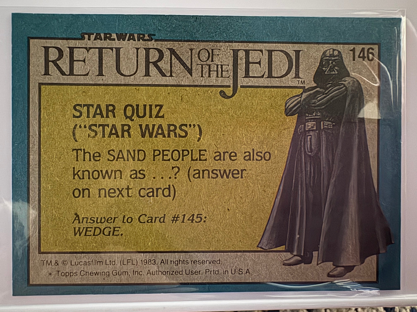 1983 Topps Star Wars: ROTJ R2-D2 on Endor #146