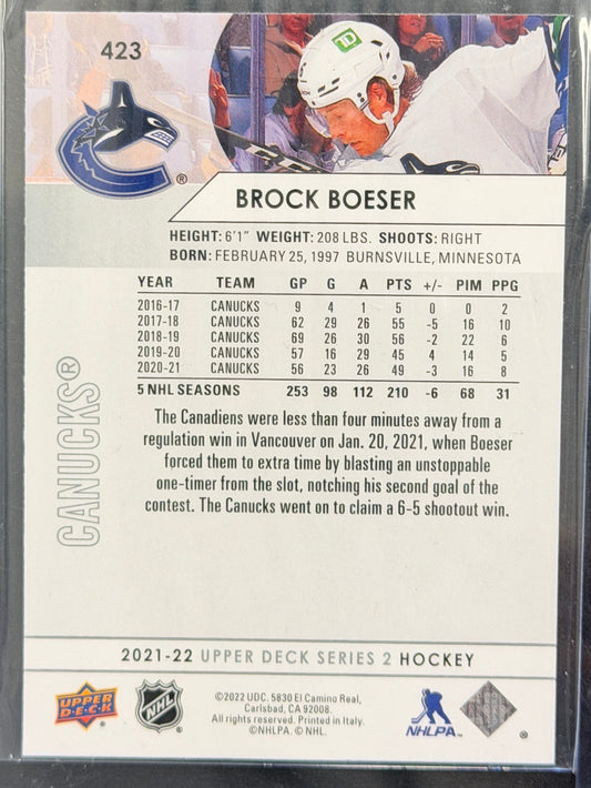 Brock Boeser 2022 Card #423