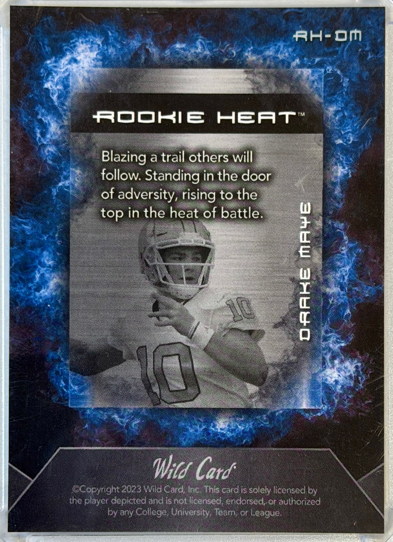 Drake Maye Wild Card Matte Rookie Heat #75 2024