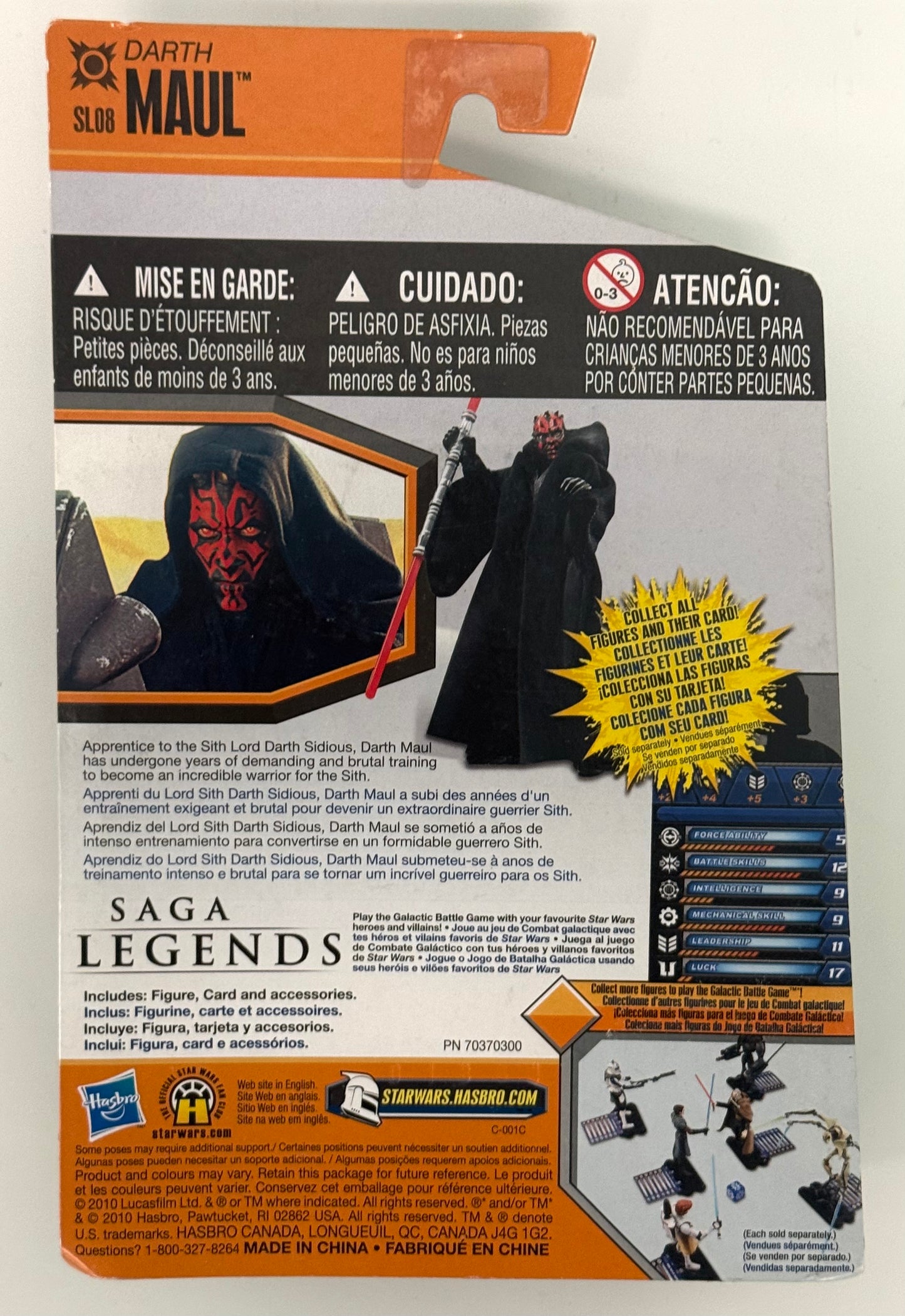 Hasbro 2010 Star Wars Saga Legends Darth Maul Figure SL08 - New