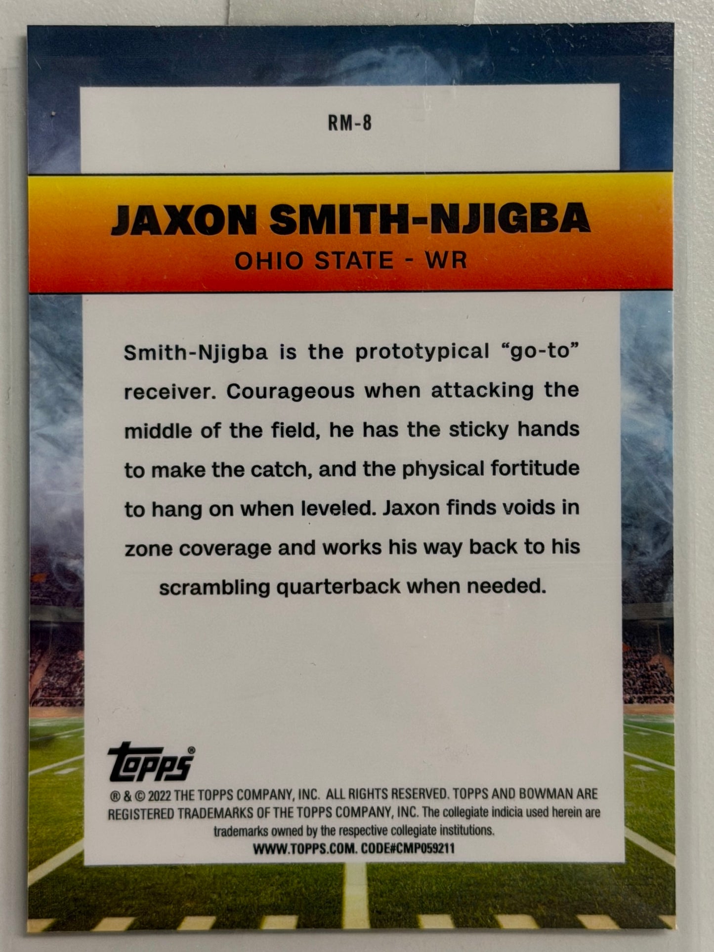 Jaxon Smith-Njigba Topps Ramblin' Man Ohio State # RM-8