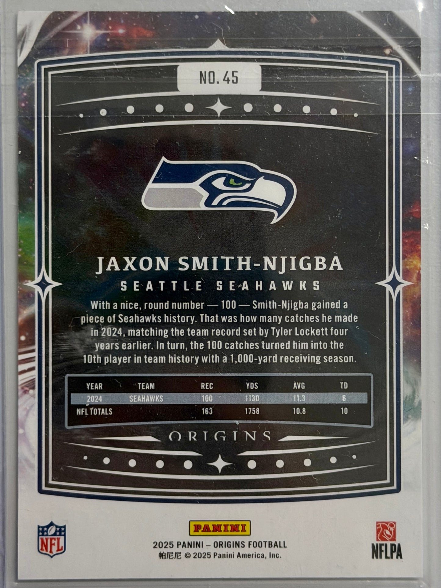 Jaxon Smith-Njigba Panini Origins #45 2025