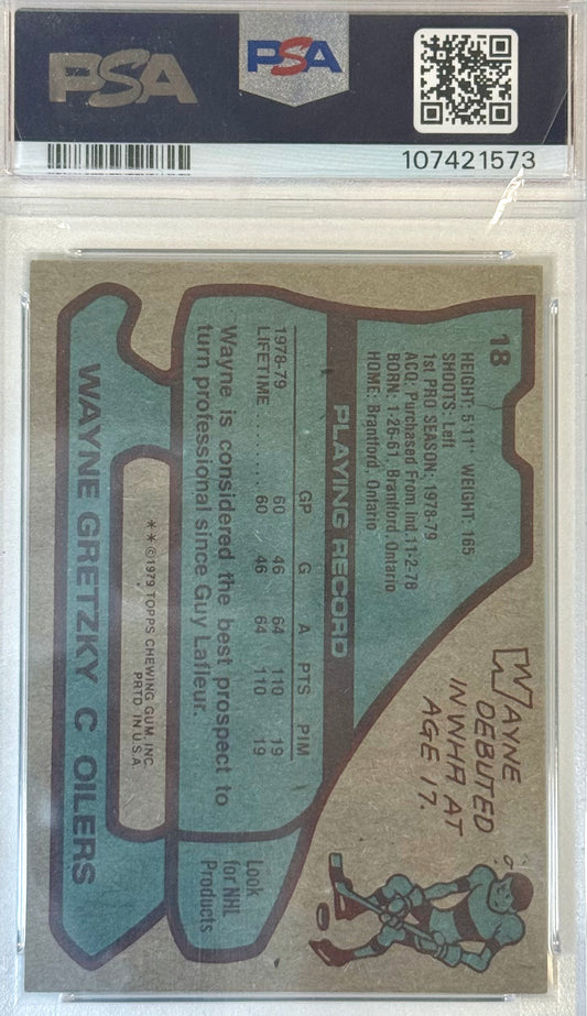 Wayne Gretzky Topps VG-EX PSA 4 #18 1979
