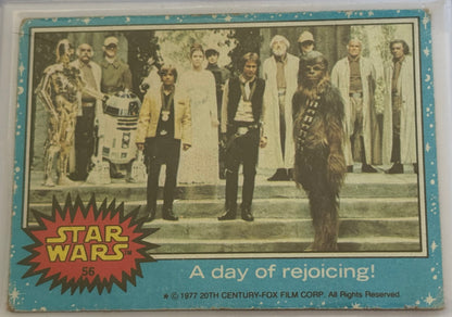 1977 Topps Star Wars A Day of Rejoicing! #56