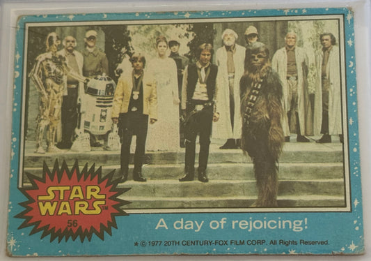 1977 Topps Star Wars A Day of Rejoicing! #56