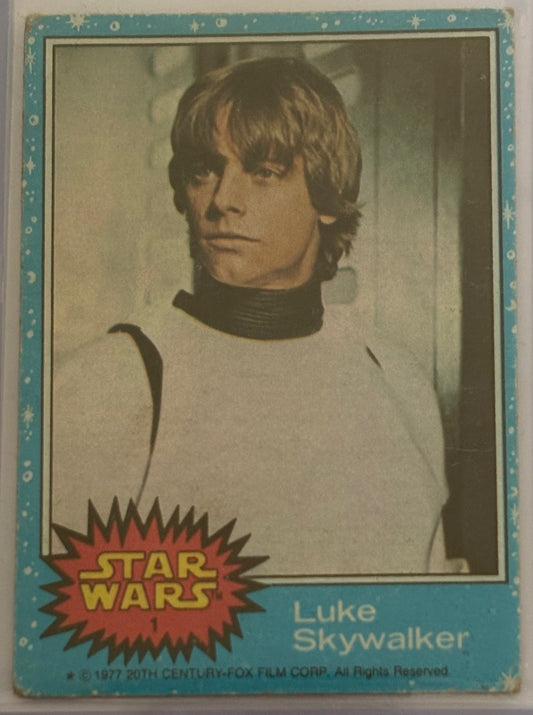 1977 Topps Star Wars Luke Skywalker #1