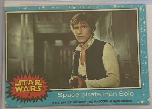 1977 Topps Star Wars Space Pirate Han Solo #4
