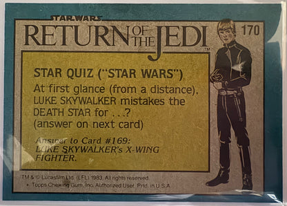 1983 Topps Star Wars: ROTJ A Gamorrean Guard Emerges #170