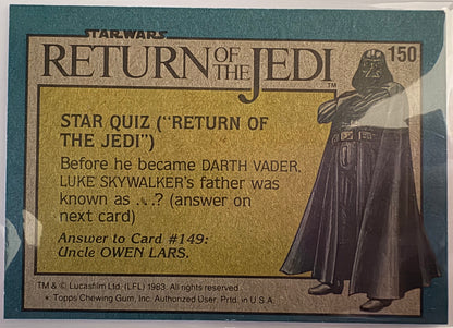 1983 Topps Star Wars: ROTJ Soldiers of The Empire #150