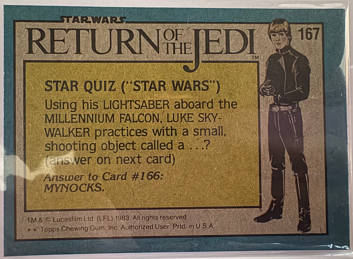 1983 Topps Star Wars: ROTJ A Collection Of Creatures #167