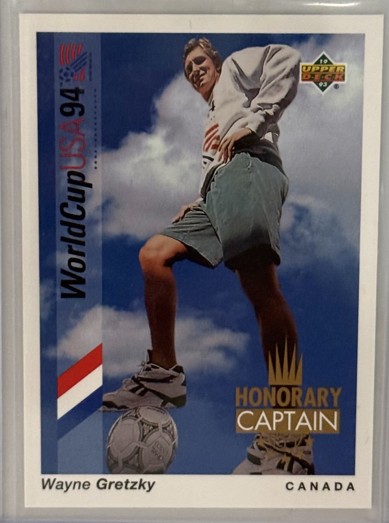 1993 Wayne Gretzky FIFA World Cup '94 USA Hononary Captain Canada Upper Deck #HC4