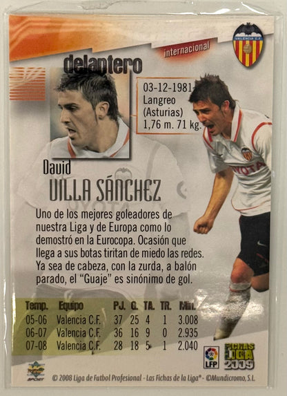 2008 David Villa Valencia FC Fichas Liga #265