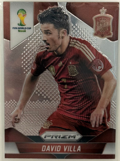 2014 David Villa Team Spain Panini Prizm Brasil '14 FIFA World Cup #178
