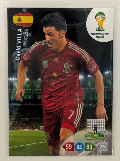 2014 David Villa Team Spain Panini XL Adrenalyn Brasil '14 FIFA World Cup