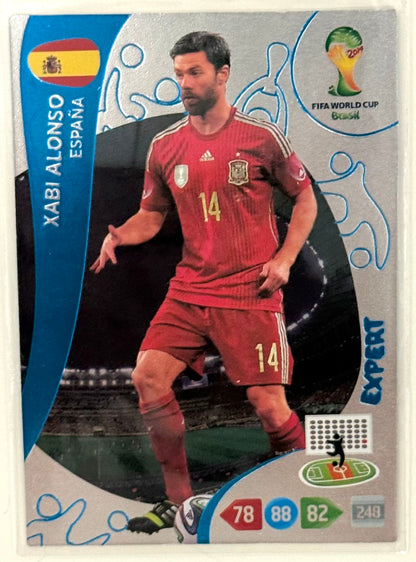 2014 Xabi Alonso Team Spain Panini XL Adrenalyn Brasil '14 FIFA World Cup