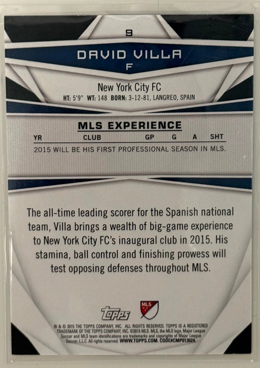 2015 David Villa NYC FC Topps #9 RC
