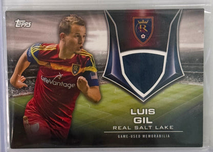 2015 Luis Gil Real Salt Lake Topps Game Used Memorabilia Limited 43/85 KIT-LG