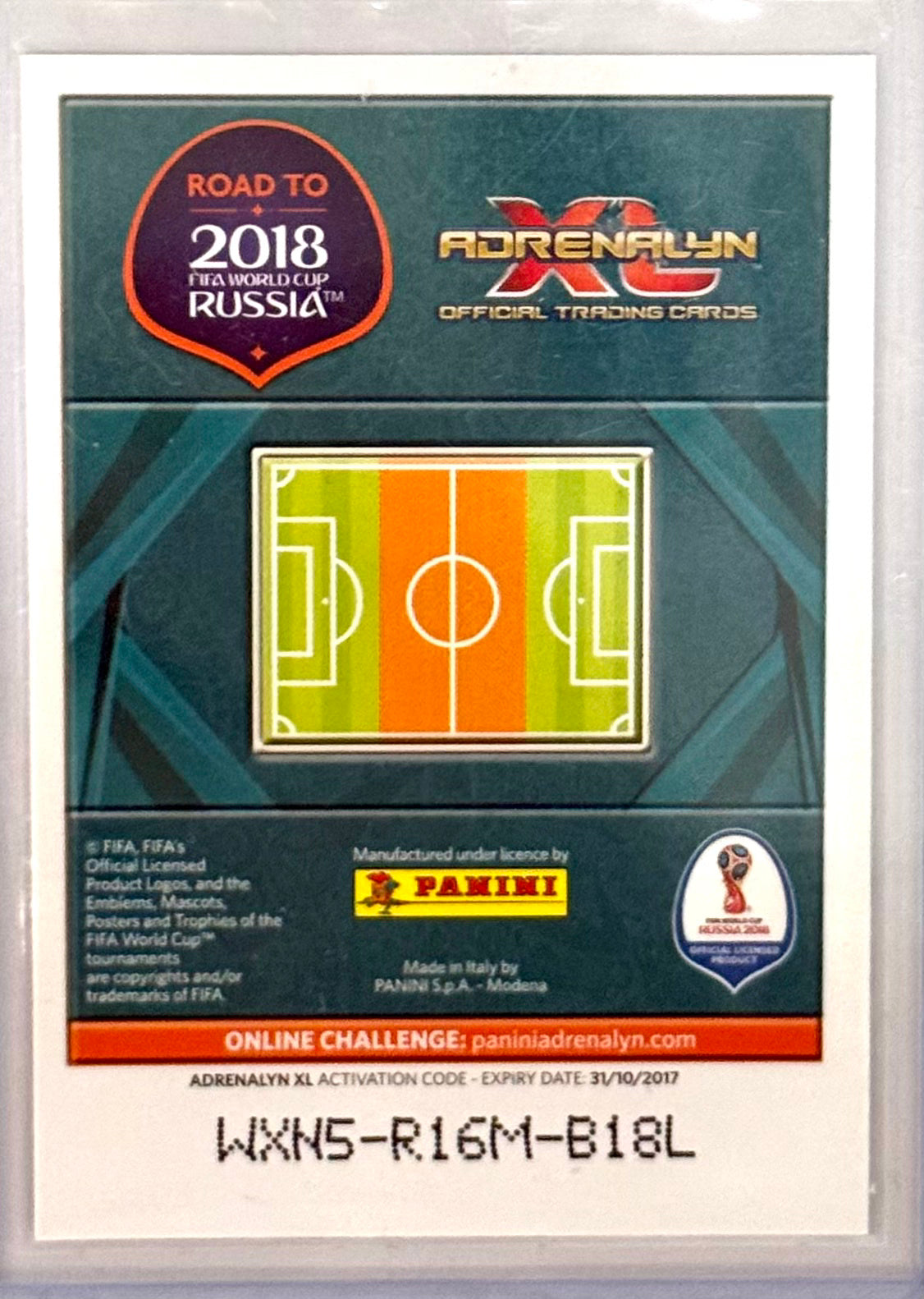 2018 Kevin de Bruyne Team Belgium Panini XL Adrenalyn Russia '18 FIFA World Cup