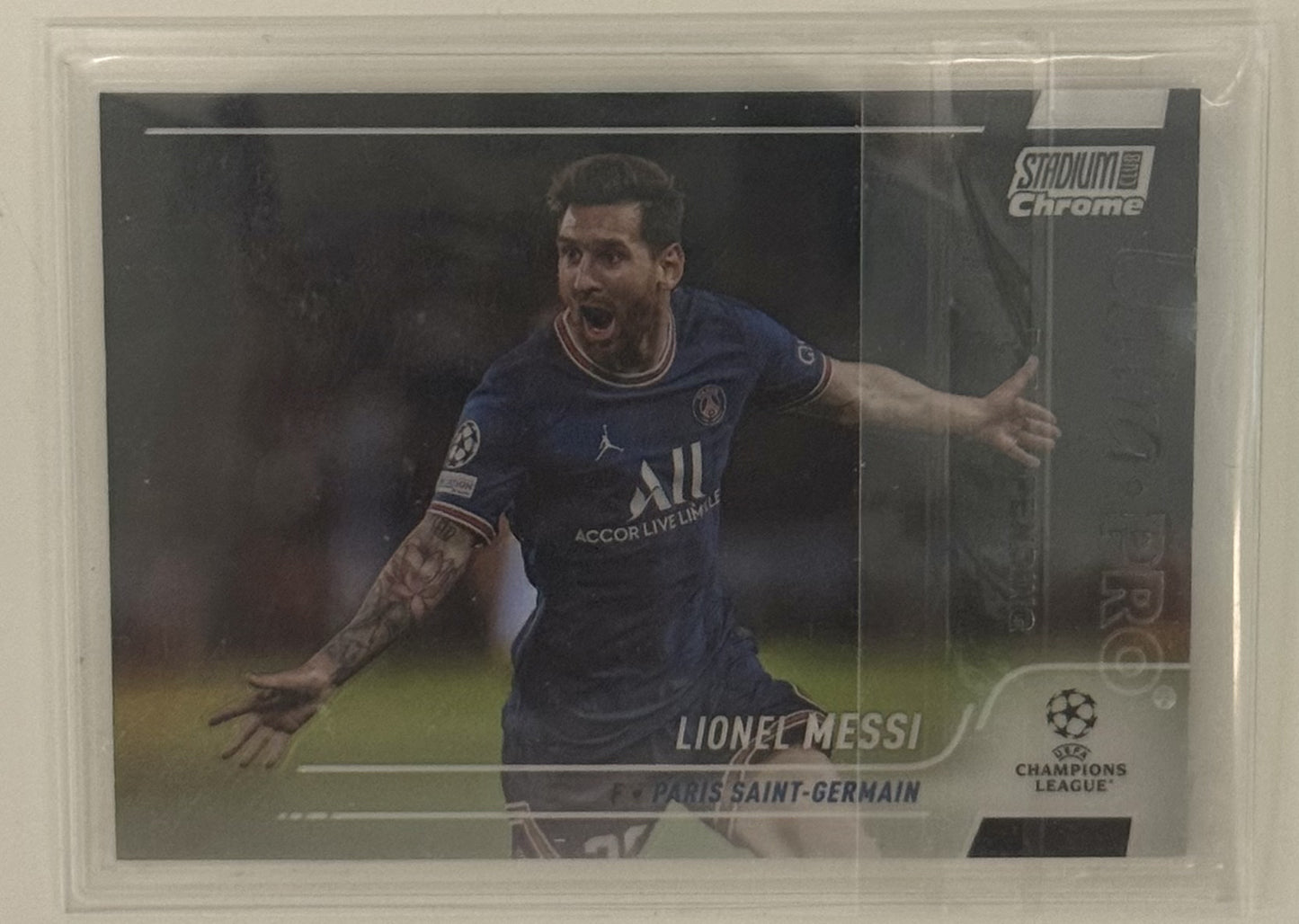 2021 Lionel Messi PSG Topps Stadium Club Chrome #30 Refractor