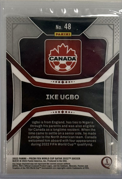 2022 Ike Ugbo Team Canada Panini Prizm FIFA World Cup Qatar #48 RC