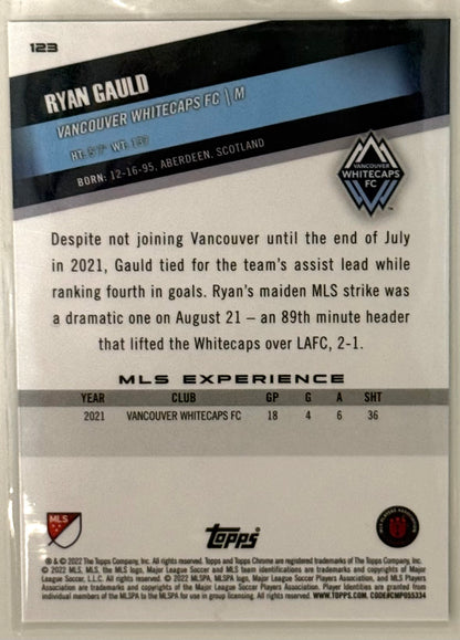 2022 Ryan Gauld Vancouver Whitecaps Topps Chrome Silver #123