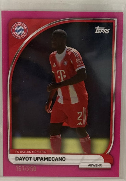 2025 Dayot Upamecano FC Bayern Topps #2 Limited 167/250
