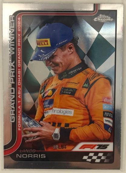 2025 GP Winner Lando Norris McLaren #116 - Topps Chrome Formula 1 F1