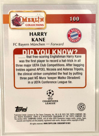 2025 Harry Kane FC Bayern Topps Merlin Collections #100