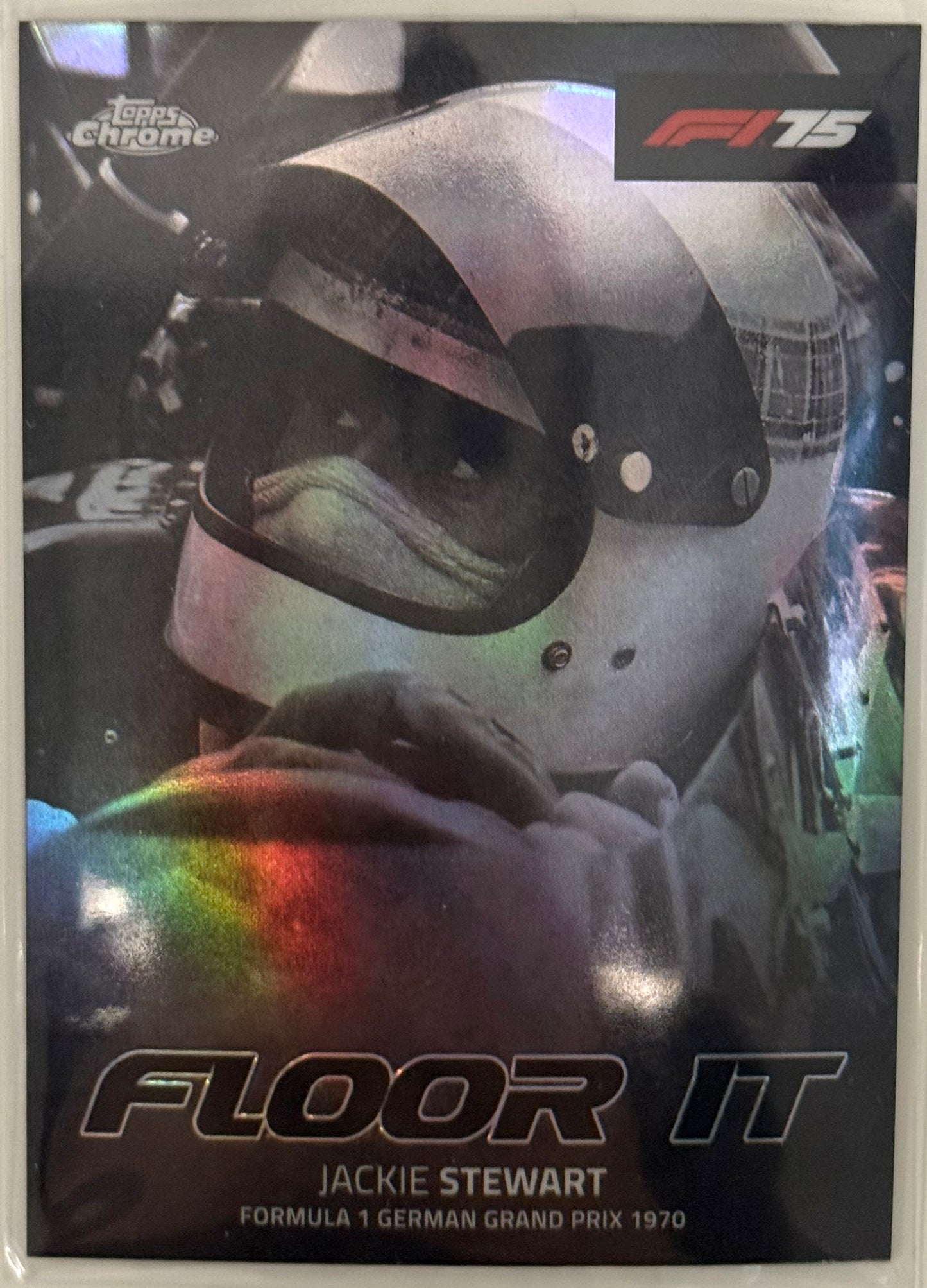 2025 Jackie Stewart Floor It Refractor Insert FI-4 - 2025 Topps Chrome Formula 1 F1