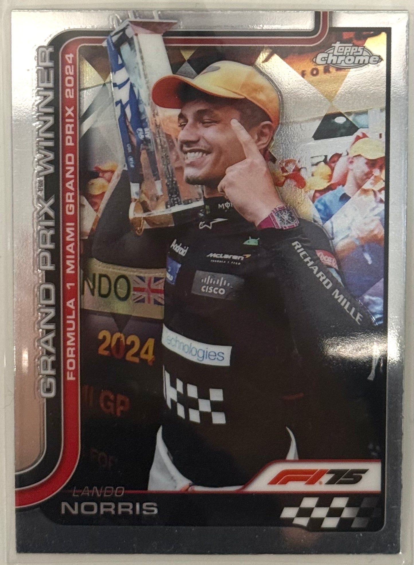 2025 Lando Norris Refractor #98 - Topps Chrome Formula 1 F1