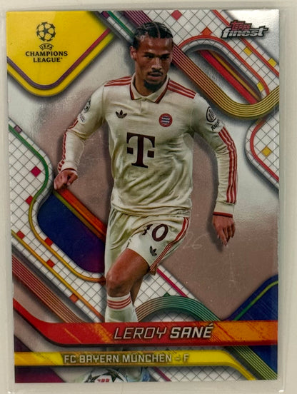 2025 Leroy Sané FC Bayern Topps Finest UEFA Champions League #79