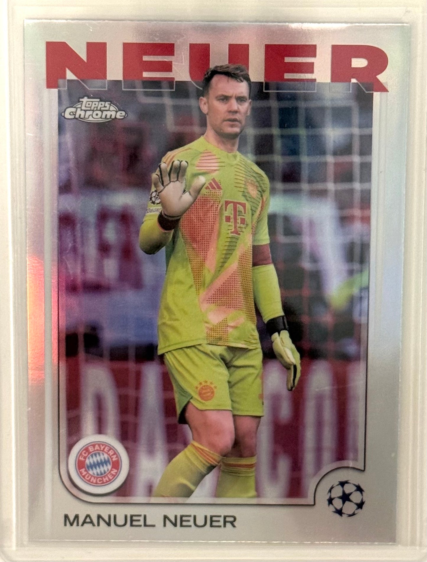 2025 Manuel Neuer FC Bayern Topps Chrome Silver #101