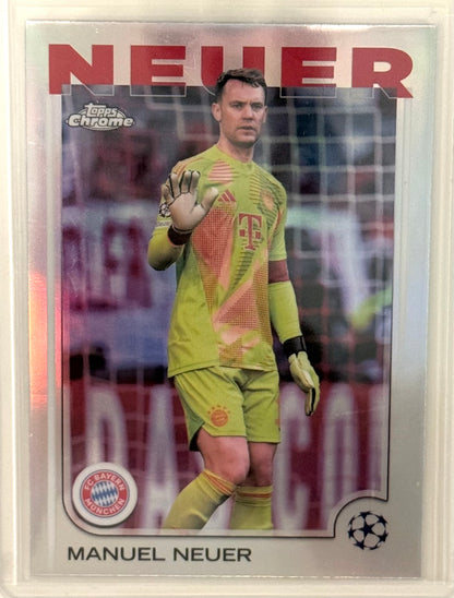 2025 Manuel Neuer FC Bayern Topps Chrome Silver #101