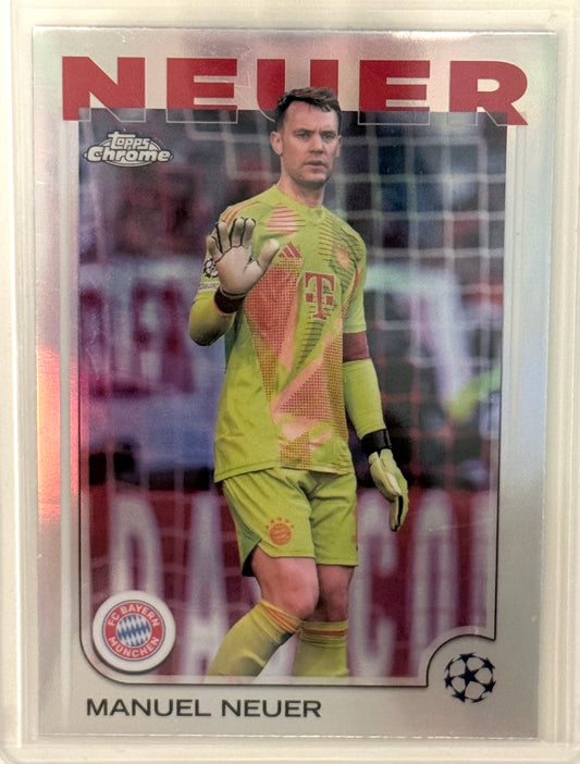 2025 Manuel Neuer FC Bayern Topps Chrome Silver #101