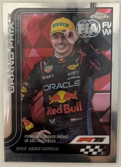 2025 Max Verstappen Refractor Red Bull Racing #142 - Topps Chrome Formula 1 F1
