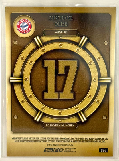 2025 Michael Olise FC Bayern Topps Gold Vault Limited #GV-9