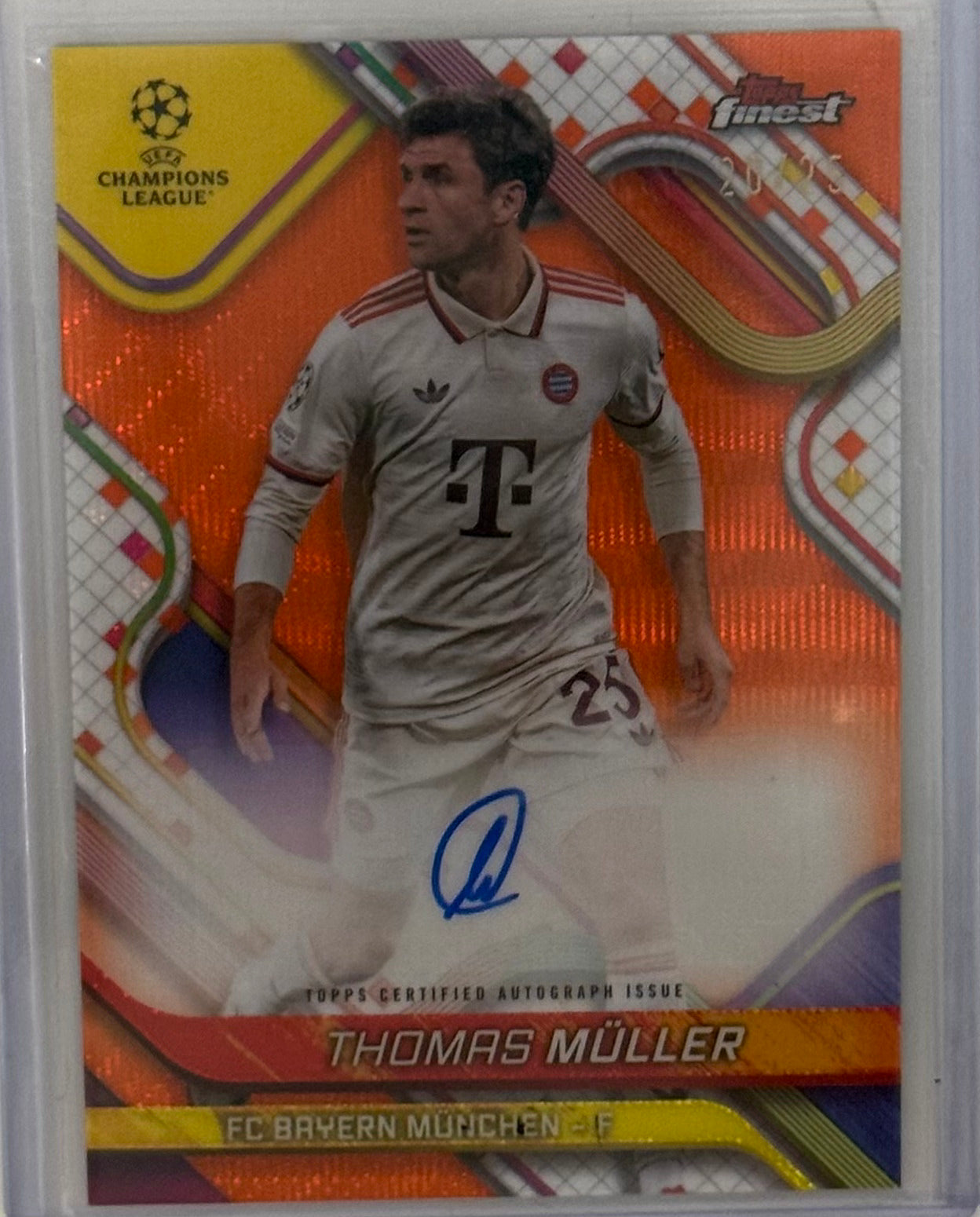 2025 Thomas Muller FC Bayern Topps BR-TM Autographed Limited 20/25
