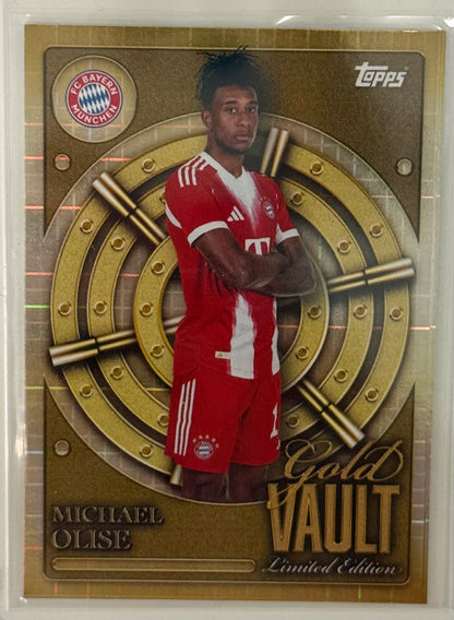 2025 Michael Olise FC Bayern Topps Gold Vault Limited #GV-9