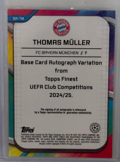 2025 Thomas Muller FC Bayern Topps BR-TM Autographed Limited 20/25