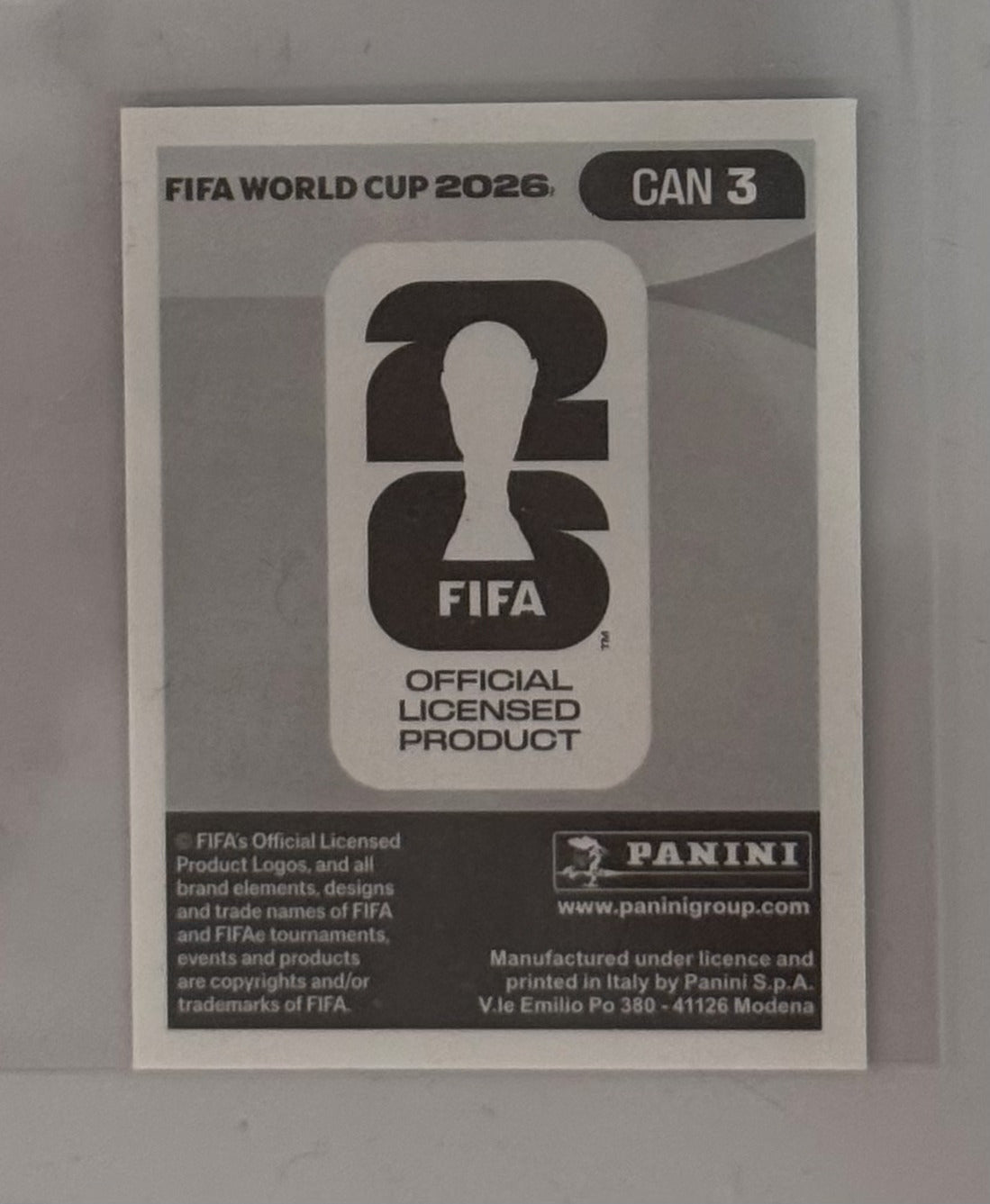 2026 Alphonso Davies Canada Panini FIFA World Cup Sticker White  #CAN 3