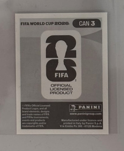 2026 Alphonso Davies Canada Panini FIFA World Cup Sticker White  #CAN 3