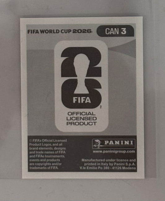 2026 Alphonso Davies Canada Panini FIFA World Cup Sticker White  #CAN 3