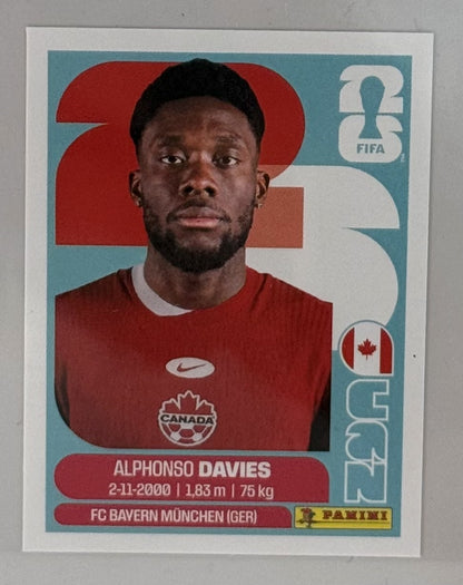 2026 Alphonso Davies Canada Panini FIFA World Cup Sticker White  #CAN 3