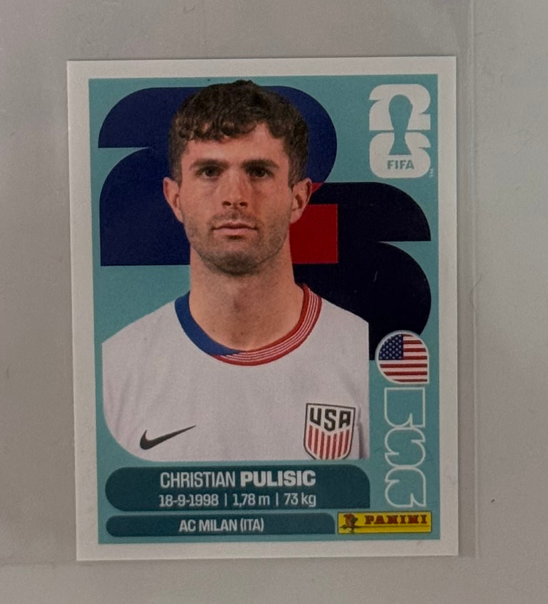 2026 Christian Pulisic USA Panini FIFA World Cup Sticker White #USA 16