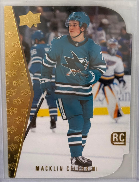 2024-25 Upper Deck Series 2 Macklin Celebrini RDT-13 Gold Die-cut Rookie