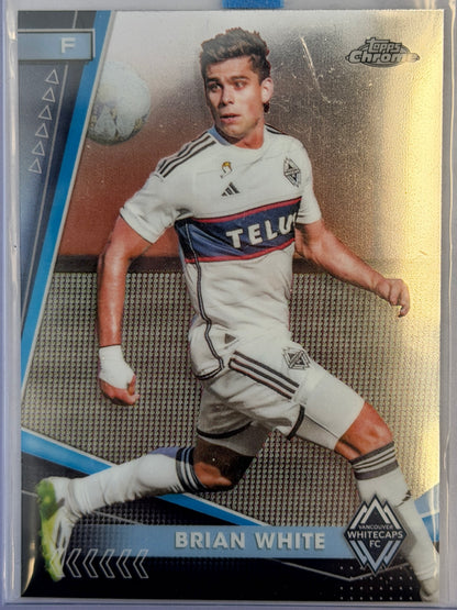 Brian White Topps Chrome Whitecaps FC #198 2024 - SILVER