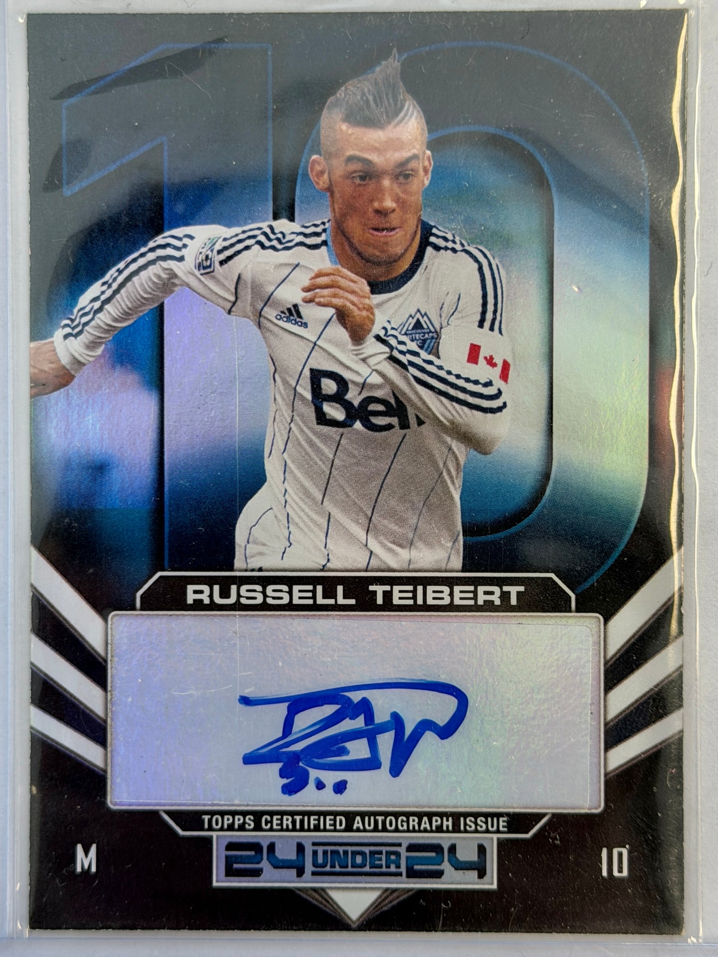 Russell Teibert Topps MLS U24-RT 2014 Autographed