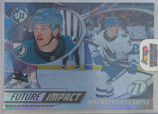 Macklin Celebrini 2025 Upper Deck Future Impact UD3-17