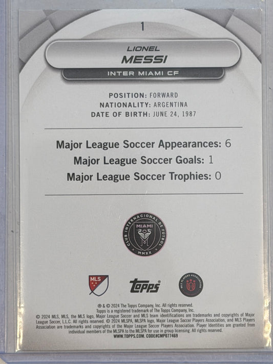 Lionel Messi 2024 Topps Inter Miami CF #1