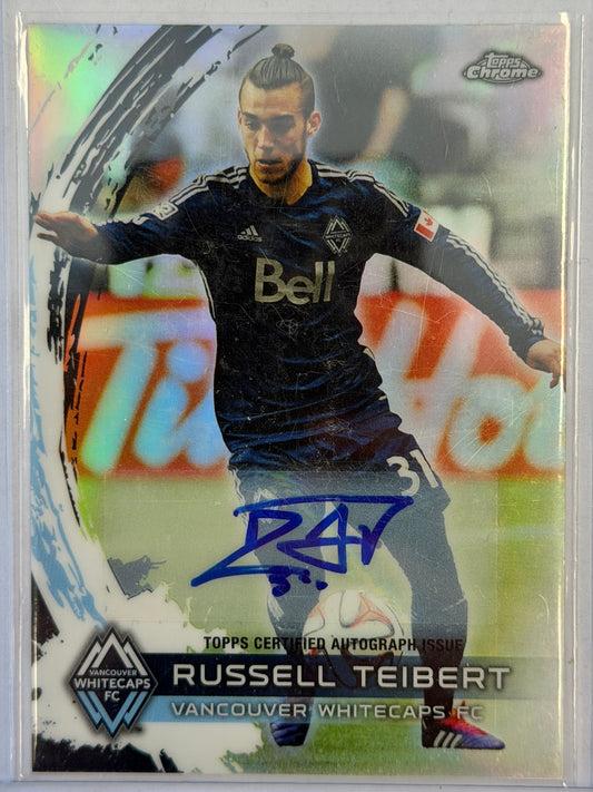 Russell Teibert Topps Chrome Refractor Auto #87 2014